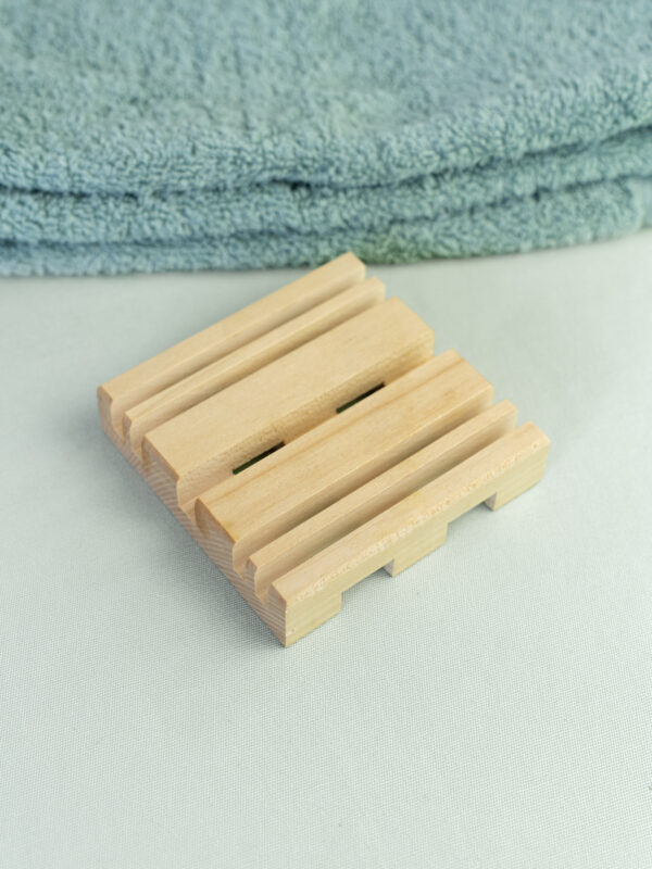 Porte savon en bois