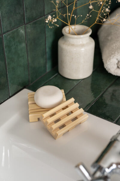 Porte savon en bois